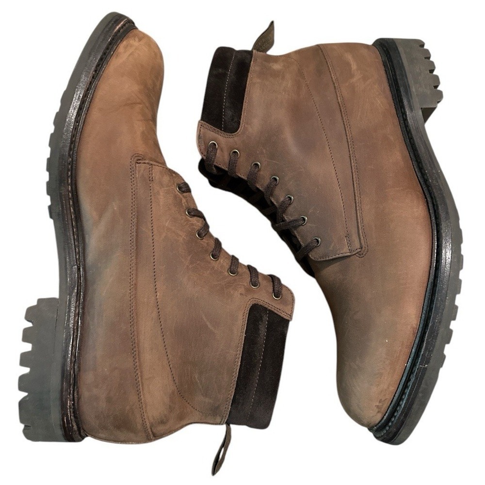 Loake Kirkby Dark Brown Nubuck Chukka Boots Mens Size US 8.5 F UK 7.5 No Insoles - Picture 4 of 11